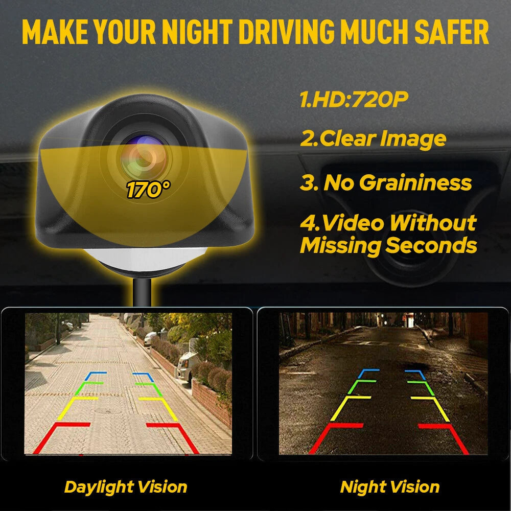 Car View Reverse Camera Parking Backup Cam HD Night Vision Waterproof 170° EOA 6B93BC-57