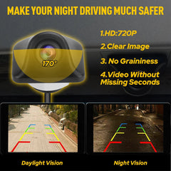 Car View Reverse Camera Parking Backup Cam HD Night Vision Waterproof 170° EOA 6B93BC-57