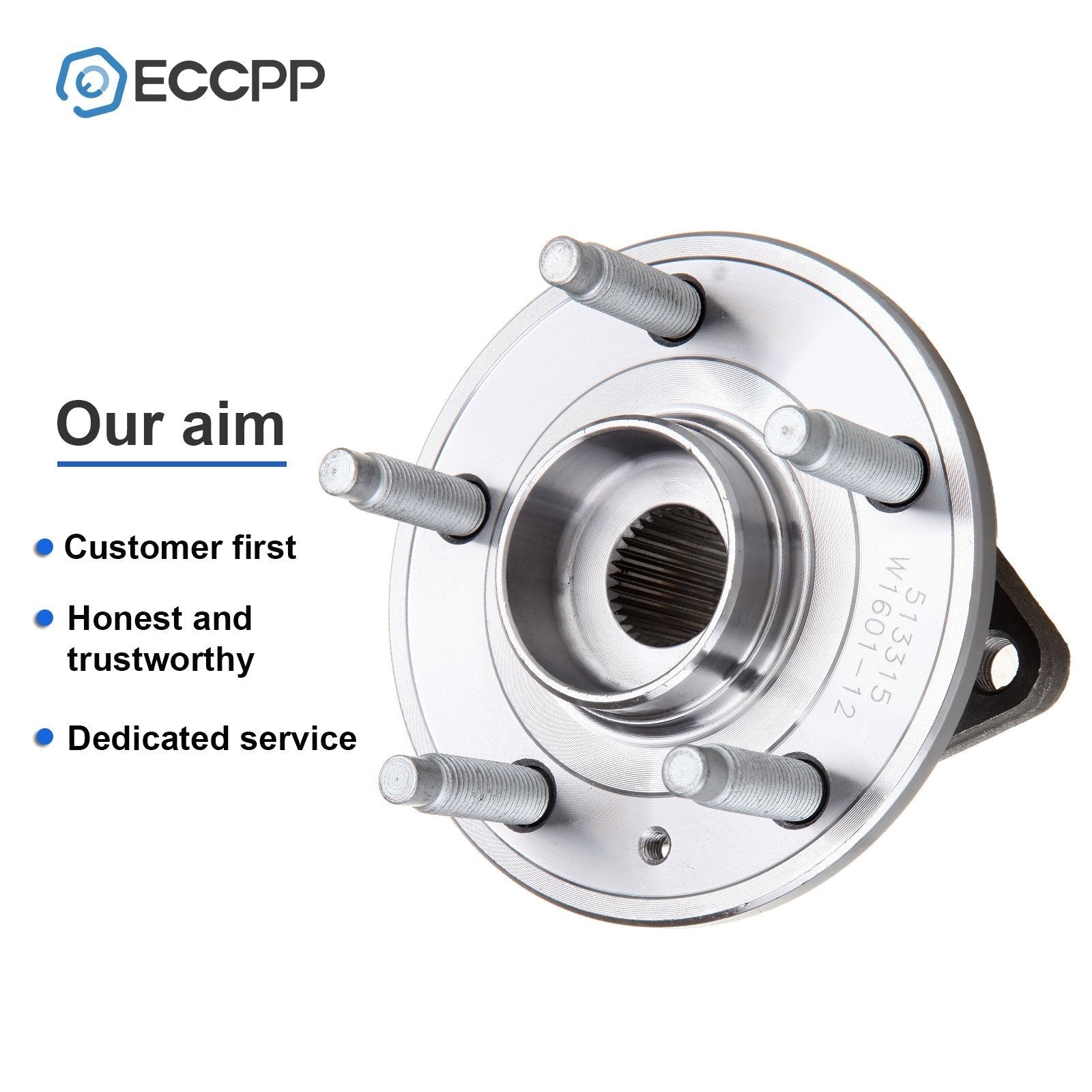 2Pcs Wheel Hub Bearings Front For 2011-2015 Chevy Cruze 1.4L 1.8L w/15" Wheel KOEEP