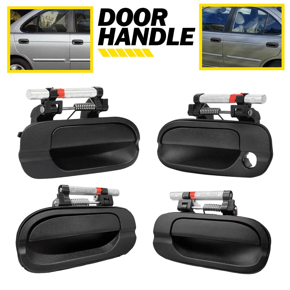4pcs Exterior Door Handles Set Fits for 2000-2006 Nissan Sentra Front & Rear EOA 6B93BC-57