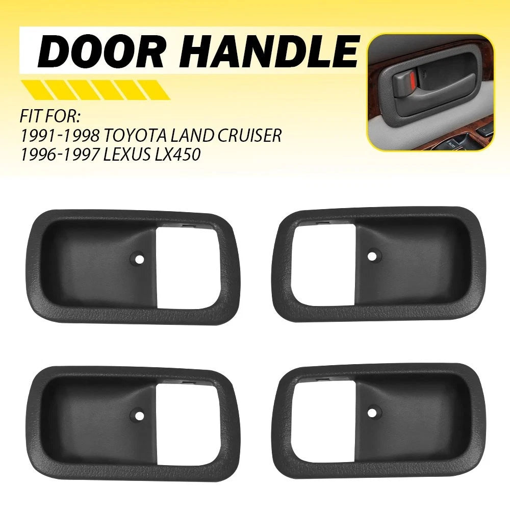 4PCS Interior Inside Door Handle Front Rear For 1993-1997 Toyota Land Cruiser EA 6B93BC-57