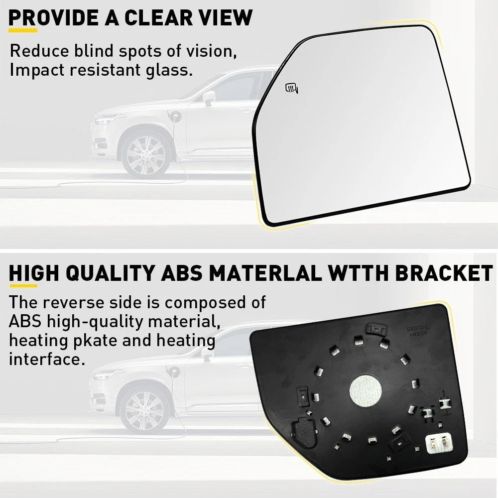 For 2015-2022 F150 F250 F450 F350 F550 Tow Mirror Glass Upper Heated Driver Side 6B93BC-57
