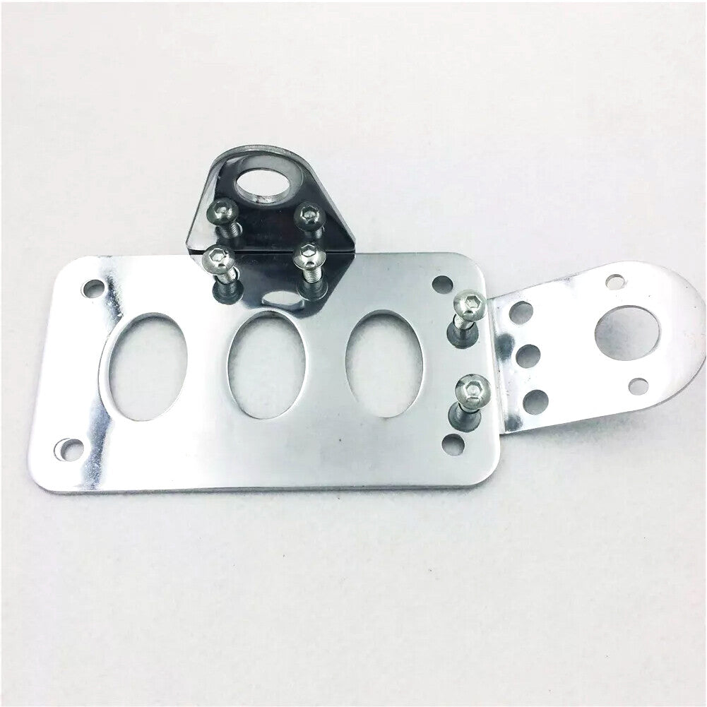 Side Mount License Plate Bracket Motorcycle Holder For Harley Chopper Bobber 6B93BC-57