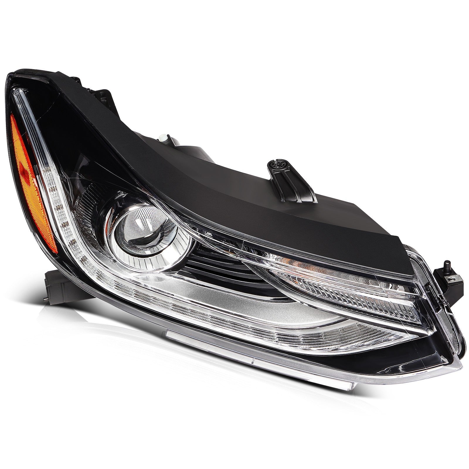 ECCPP LED Headlights For Chevrolet Trax LS 1.4L 1.8L 2017-2022 Pair Black Amber ECCPP