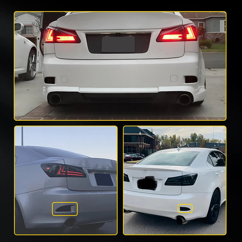 Smoke Rear Bumper Reflector Lens Assy For 2006 - 2013 Lexus IS IS250 IS350 EOA 6B93BC-57