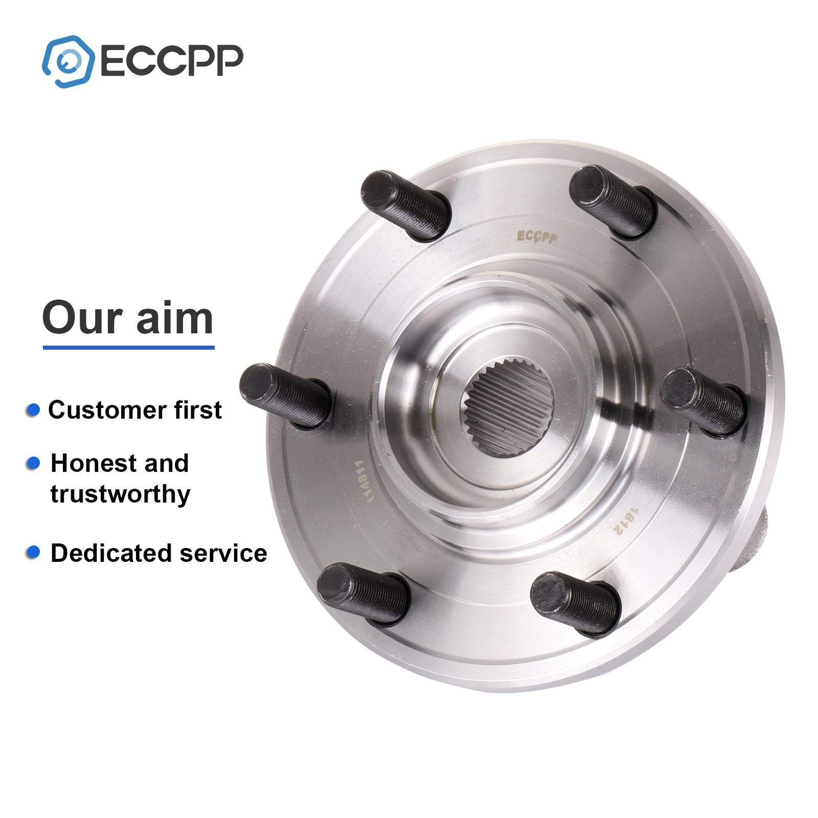 Pair Front Wheel Hub Bearings Assembly For Infiniti QX80 QX56 For Nissan Armada 6B93BC-57