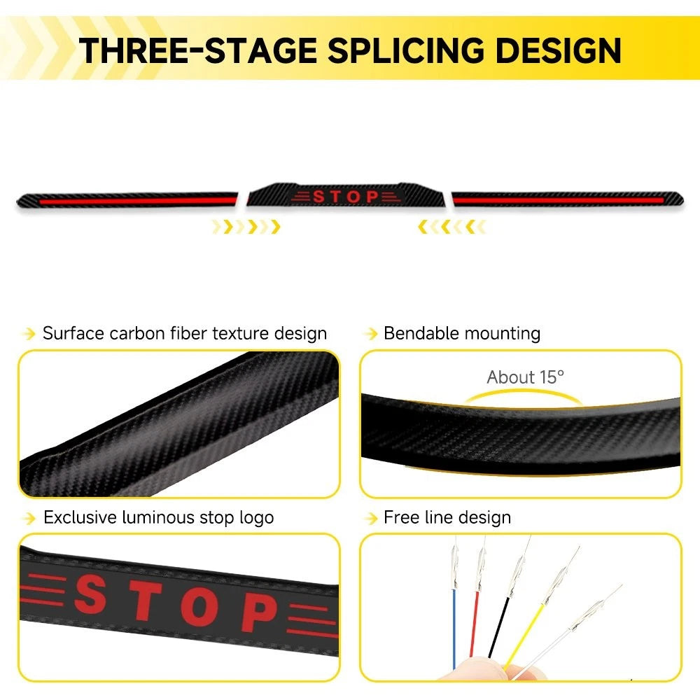 Sequential Spoiler Mounted LED 3rd Third Brake Stop DRL Taillight Warning Light 6B93BC-57