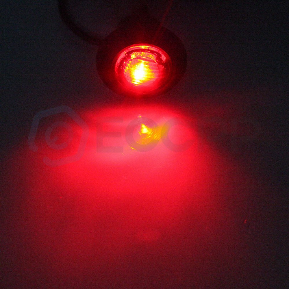 8X Amber 16 Led Side Marker Turn Lights for Kenworth Freightliner+ free lights 6B93BC-57