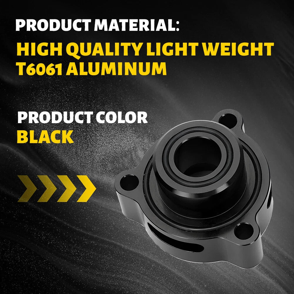 Black Turbo Blow Off Valve BOV Adapter For Ford Fusion 1.5 1.6 2.0L Ecoboost EOA 6B93BC-57