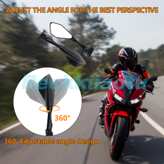 Motorcycle Rearview Side Mirror for Honda CBR500R CBR600RR VTR1000 RC51 RVT1000R
