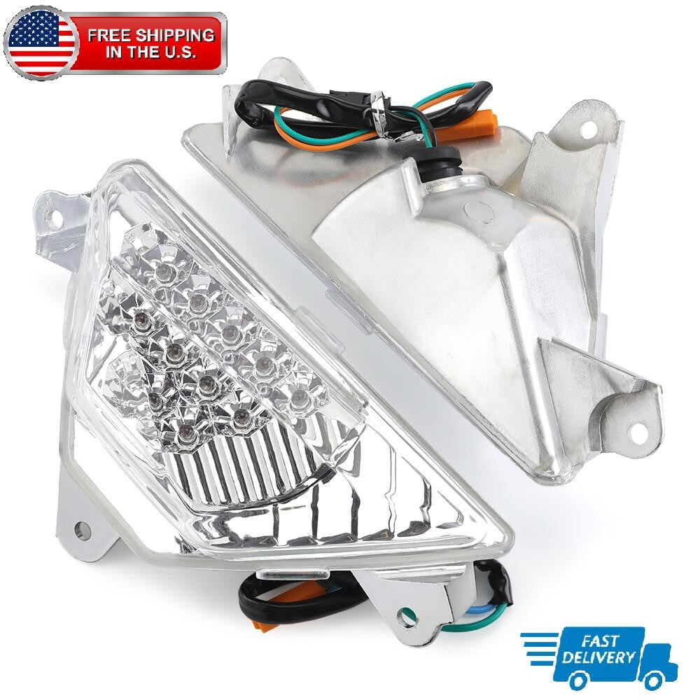 Front LED Turn Signal Light For KAWASAKI NINJA 250 300 400 650 1000 1000SX ZX-6R