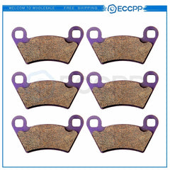 3 Pair Brake Pads For Polaris 4x4 EFI Ranger 500 2006-2009 2011-12 Carbon Fiber 6B93BC-57