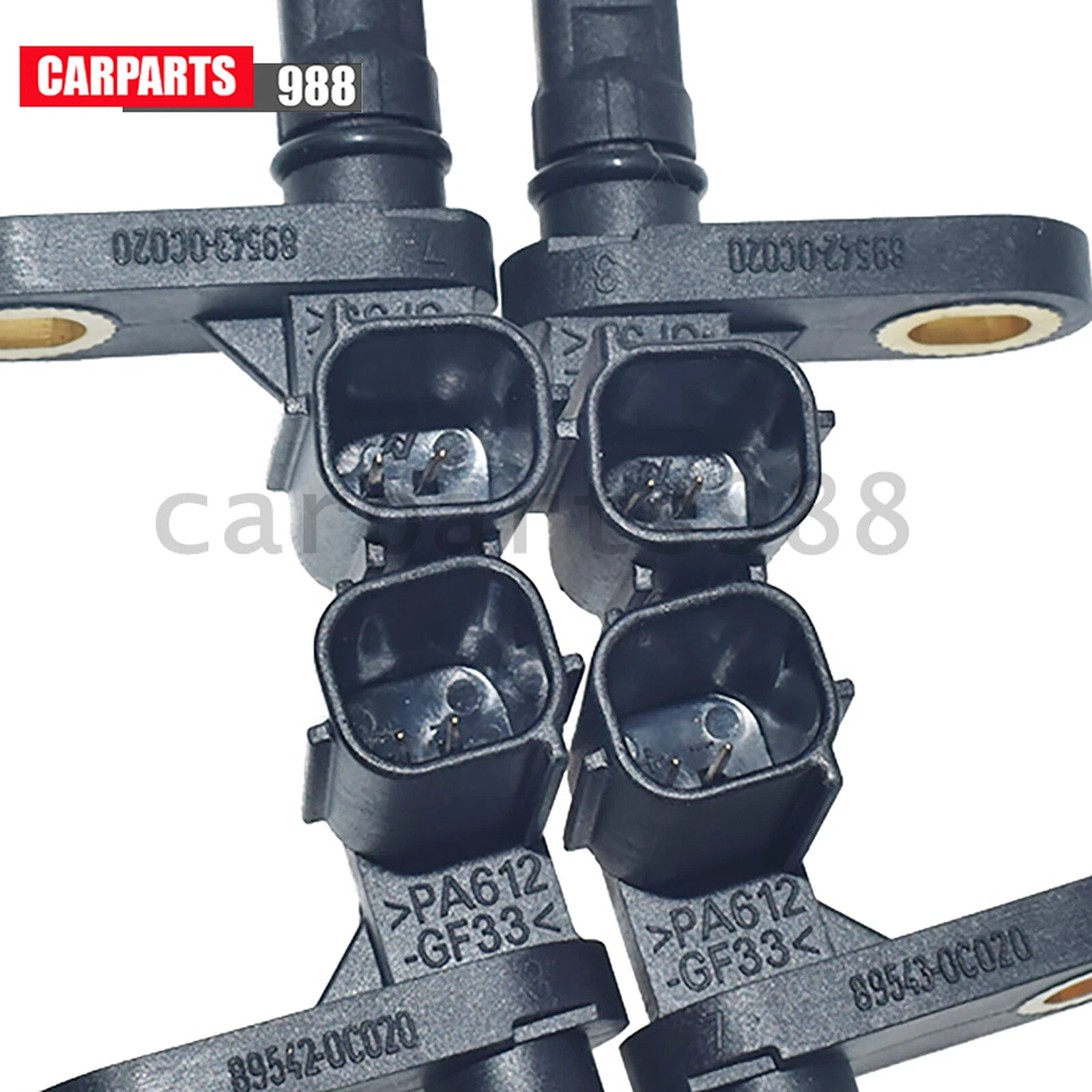 For 2007-17 Toyota Sequoia Tundra Front Rear ABS Wheel Speed Sensor & Connector 6B93BC-57