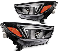 ECCPP Headlights Assembly For Buick Encore 1.4L 2017-2021 Pair Kit Black Amber 6B93BC-57