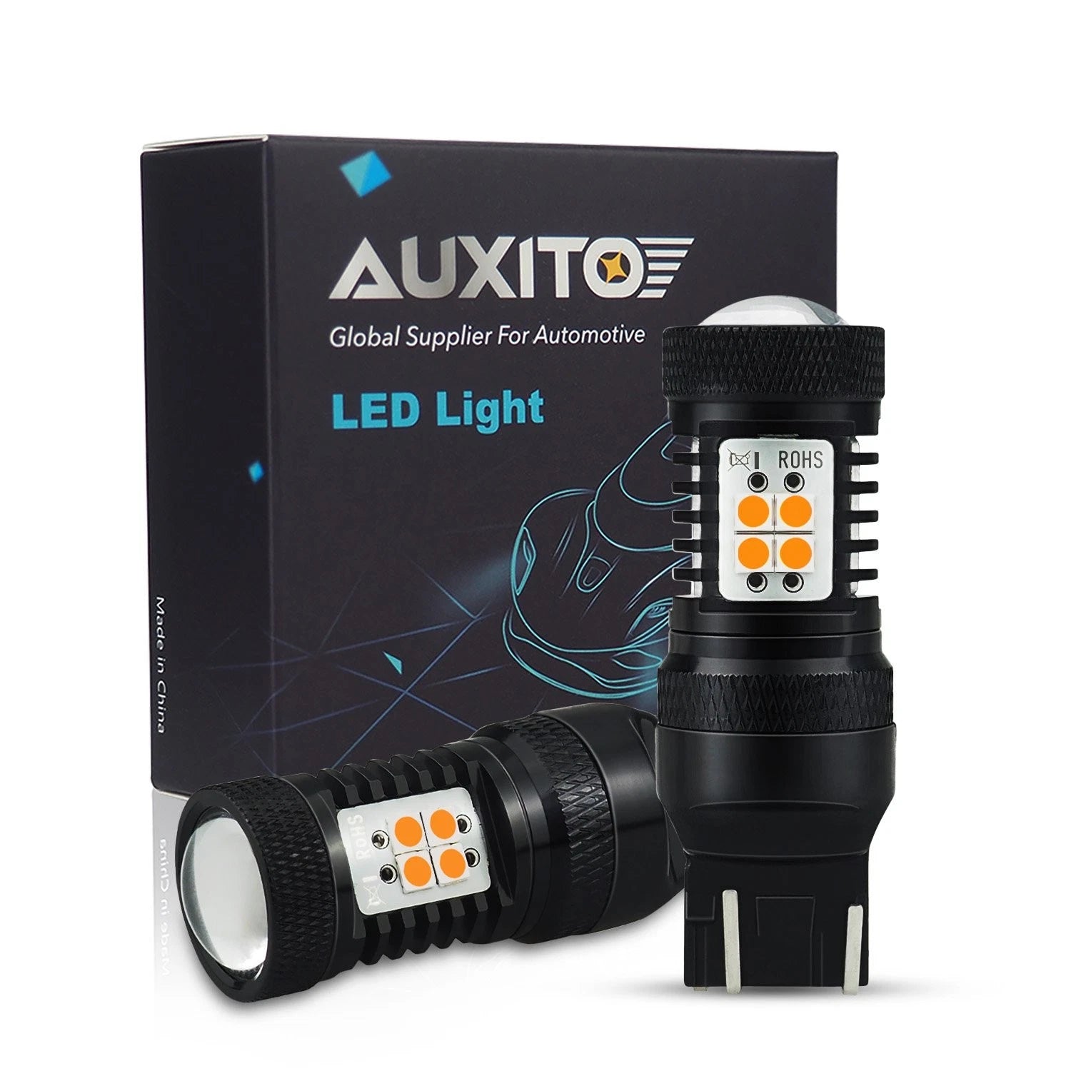 AUXITO Turn Signal Light Yellow LED Bulb For Chevy 11~17 Cruze 13~17 Malibu EOA AUXITO
