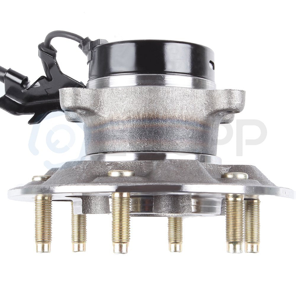 6PCS Fits 2004-08 Chevy GMC Front Wheel Bearing Upper Lower Ball Joint Kit w/ABS KOEEP