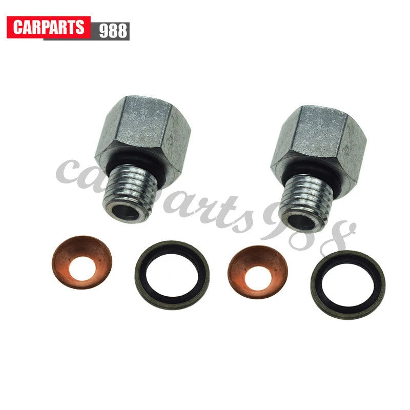 Set of 2 Turbo Oil Supply Line Fittings For Dodge 5.9L Cummins 89-98 6bt 12V 6B93BC-57