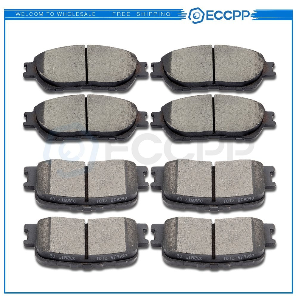 Front Rear Ceramic Brake Pads For Toyota Camry 2005-2006 Lexus ES330 2004-2006 6B93BC-57