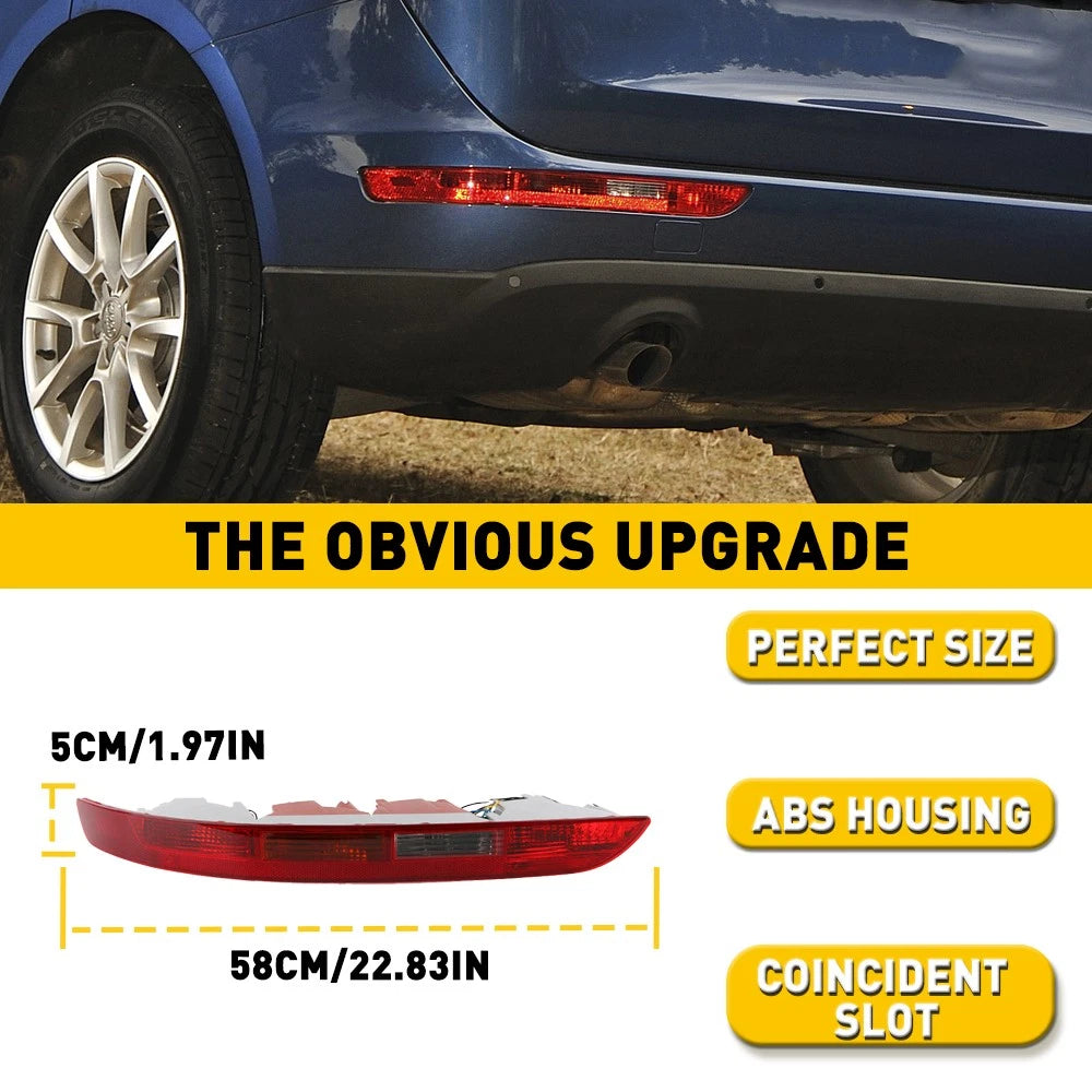 For Audi Q5 2009-2016 Side Left Rear Lower Tail Light Lamp Bumper Reflector USA 6B93BC-57