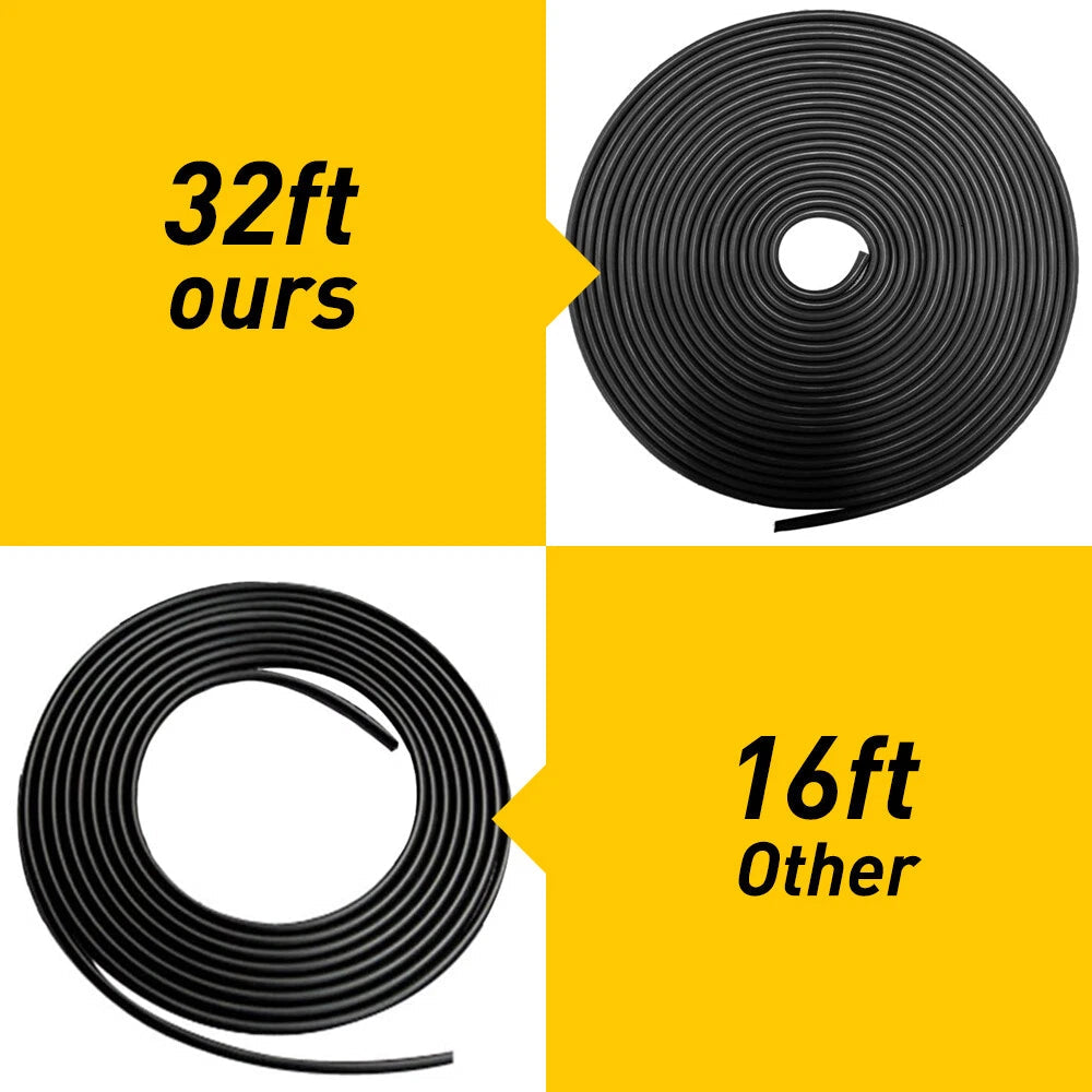 32ft Car Door Protector Rubber Edge Trim Guard Molding Seal Strip Scratch EOA 6B93BC-57