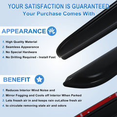 Window Visor Vent Rain Shades Guards Deflectors For 2004-2012 Ford Escape 6B93BC-57