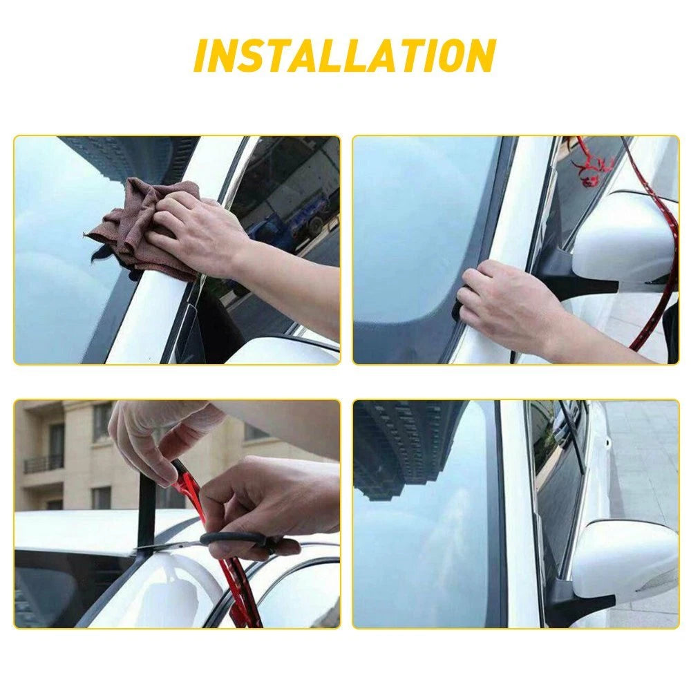 10FT Car Rubber Front Rear Windshield Panel Seal Strip Sealed Moulding Trim EOA 6B93BC-57