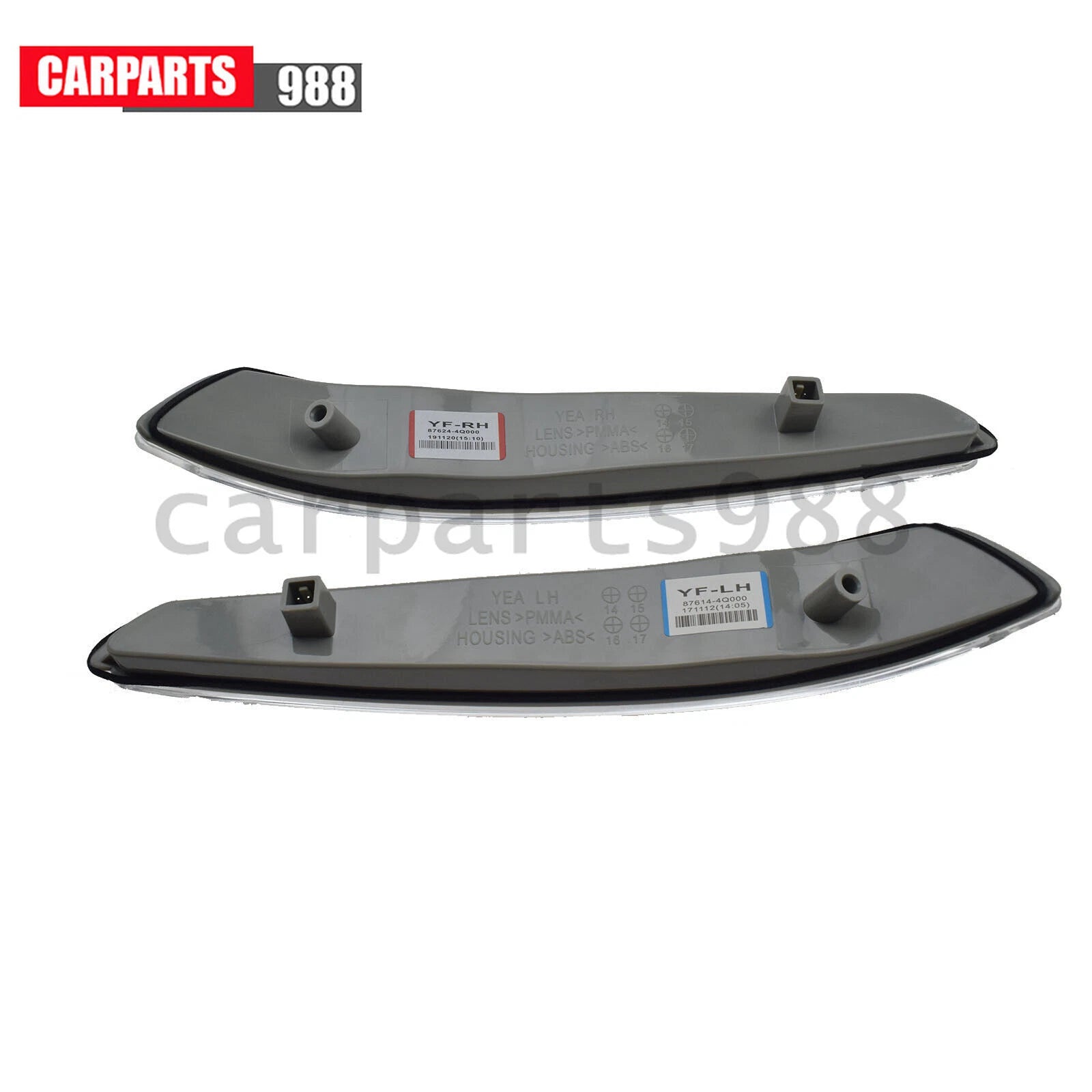 Left Right Side Mirror LED Turn Signal Light For Hyundai Sonata MK8 2010-2014 6B93BC-57