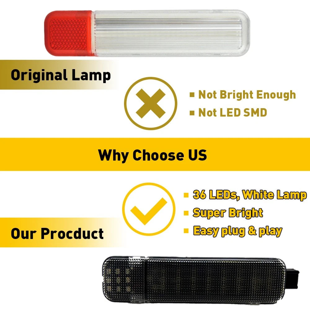 Smoked Door LED Courtesy Lights For Chevy Silverado Suburban Tahoe Sierra Yukon 6B93BC-57