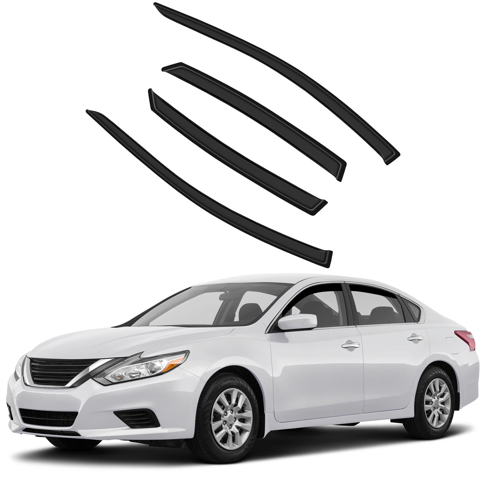 Window Visor Vent Rain Shades Guards Deflectors For Nissan Altima 13-18 6B93BC-57
