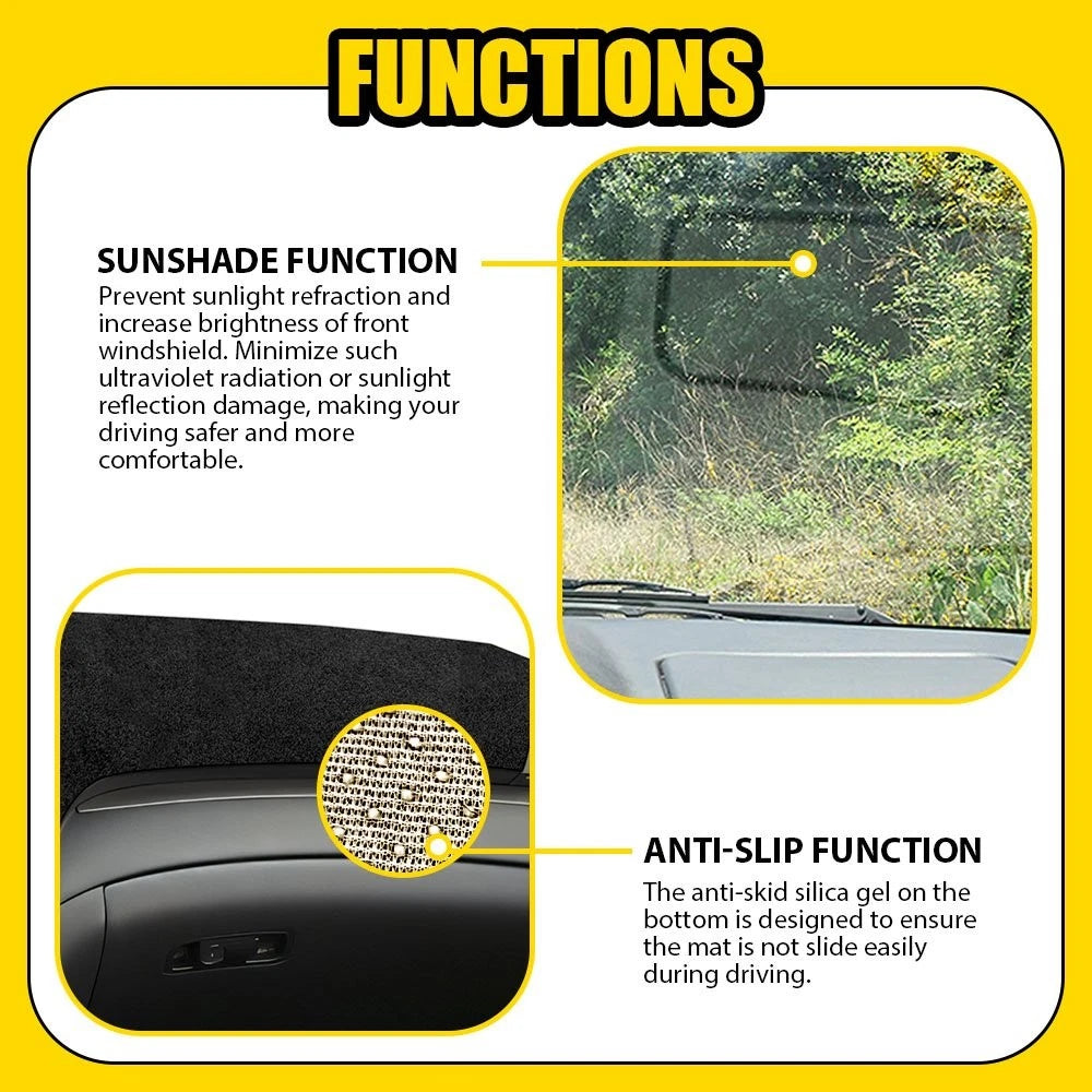 For Acura TL 2004 2005 06 2007 2008 Dashboard Pad Carpet Dash Cover Mat Black EA 6B93BC-57