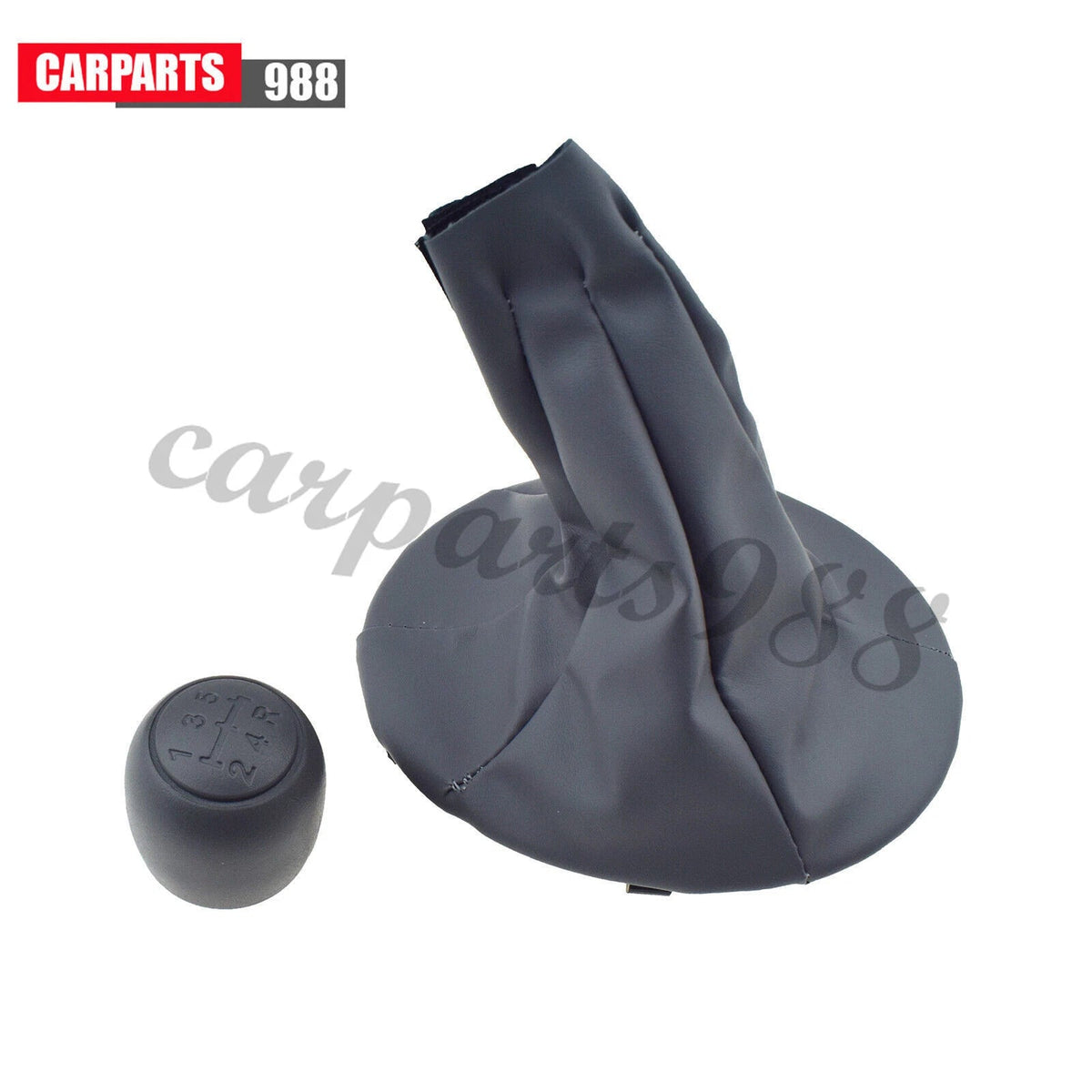 Car Gear Shift Knob Ball + Boot Case Cover For Fiat 500 500c 2007-13 Panda 03-12 6B93BC-57