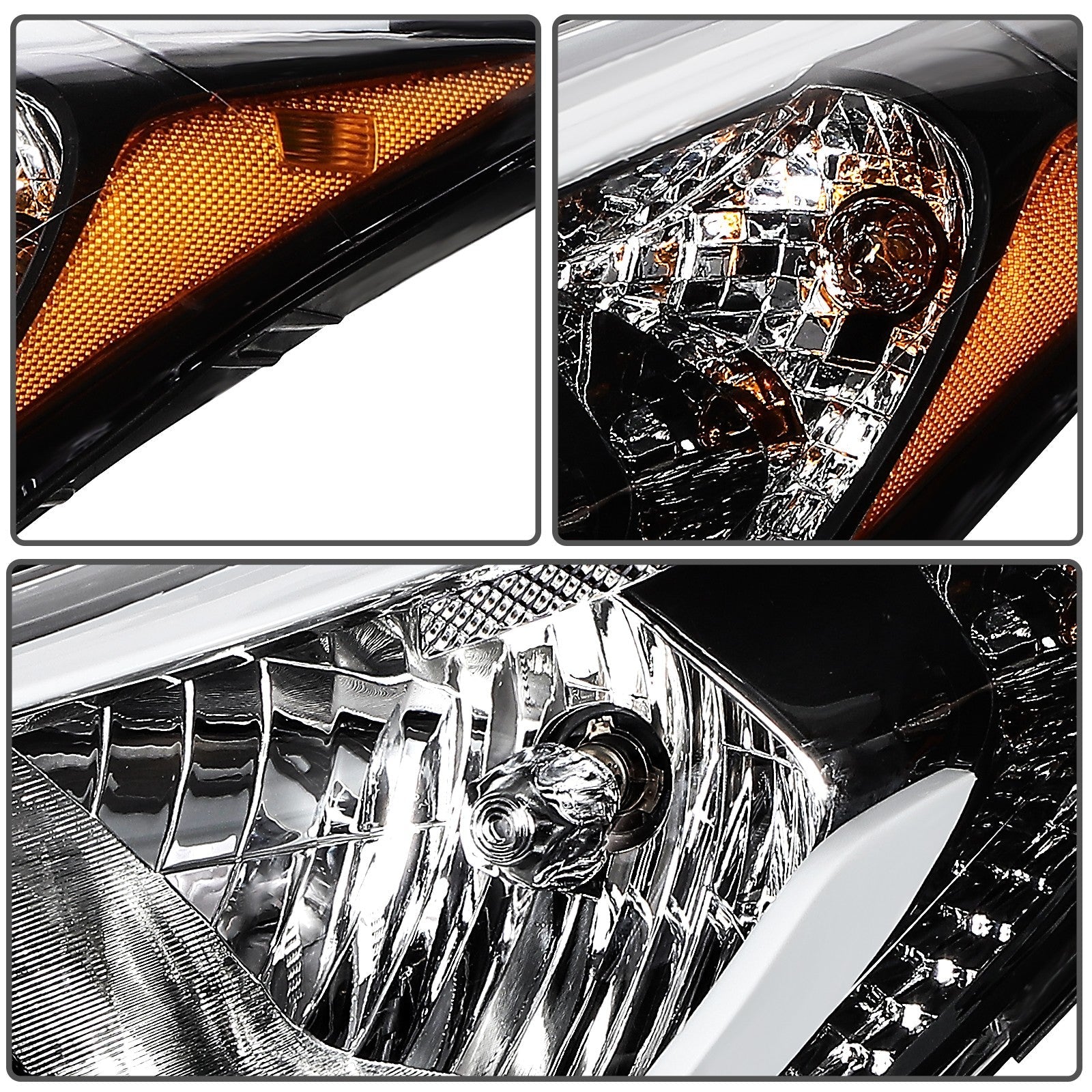 Passenger Side For 2014-2016 Hyundai Elantra Black Housing Headlights Assembly 6B93BC-57