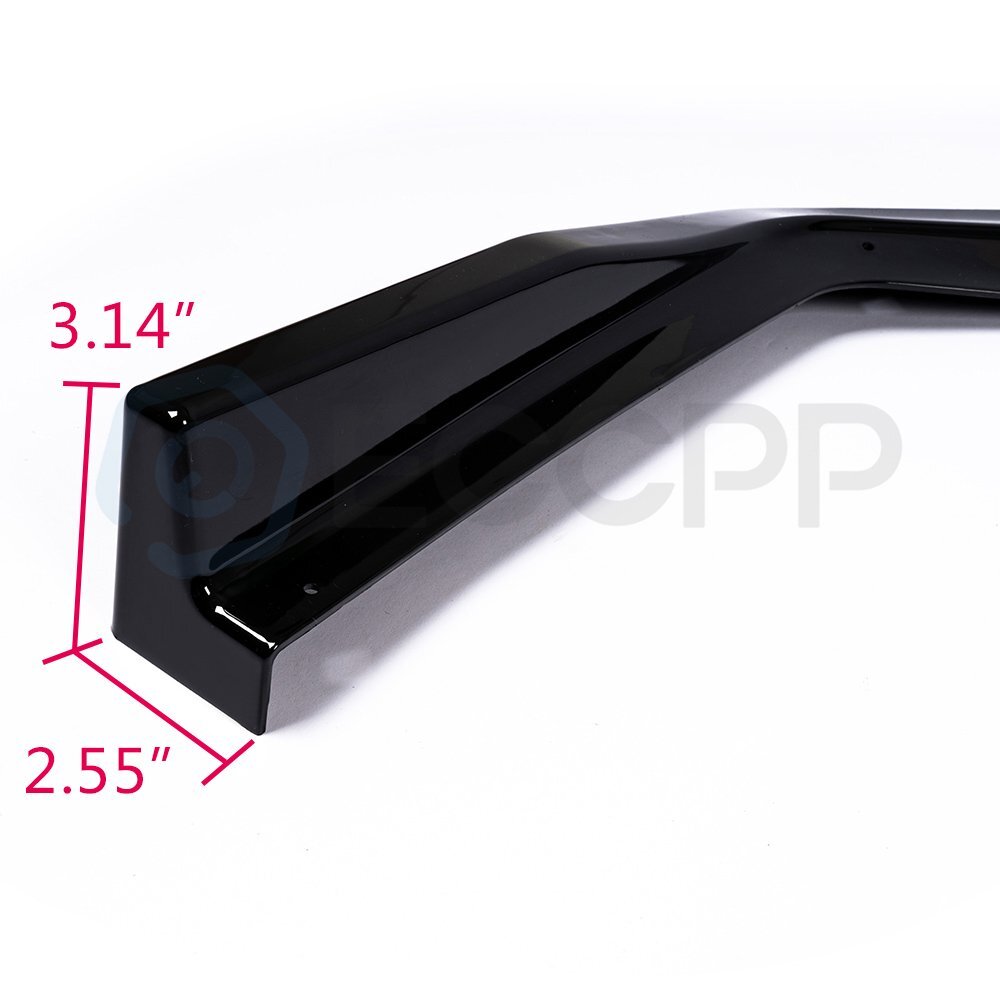 For 15-20 Subaru Impreza WRX STI Front Bumper Lip Splitter Chin Spoiler 3PC 6B93BC-57