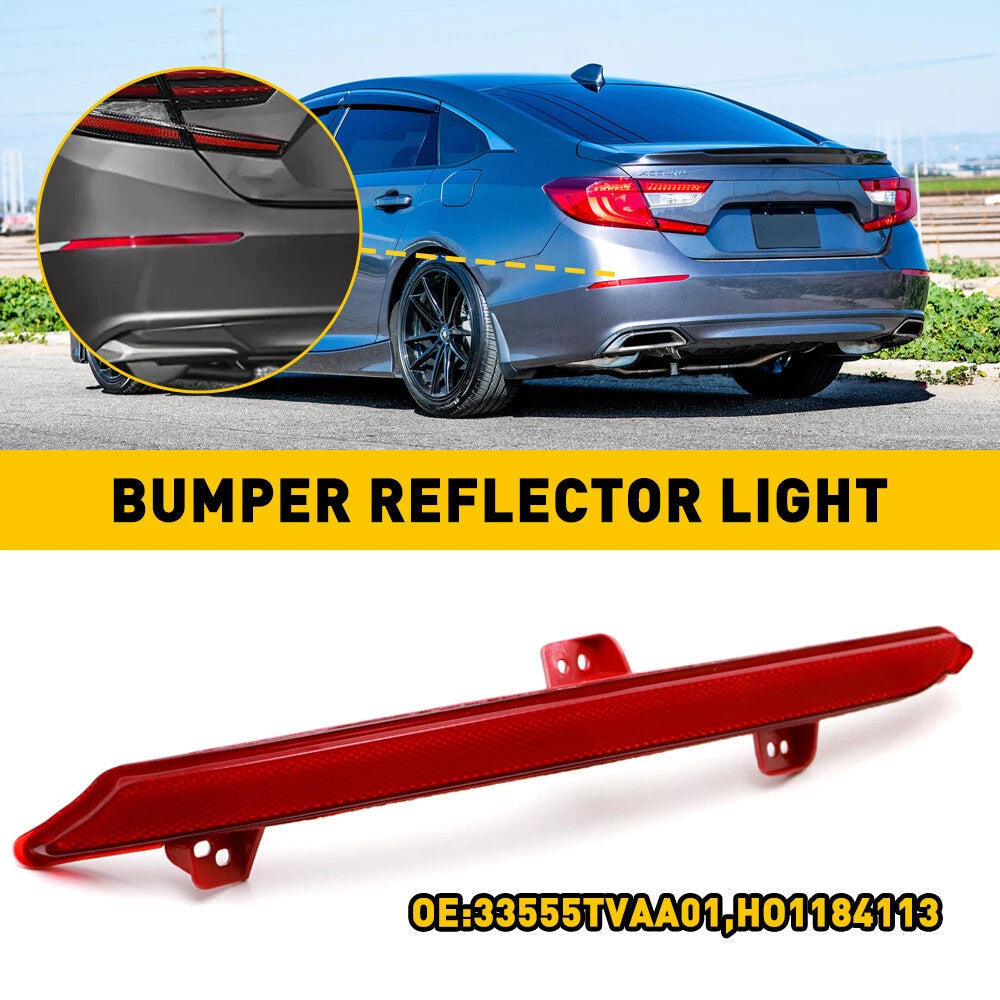 Rear Driver Side Reflector Bumper for 18-22 Honda Accord Sedan HO1184113 USA 6B93BC-57