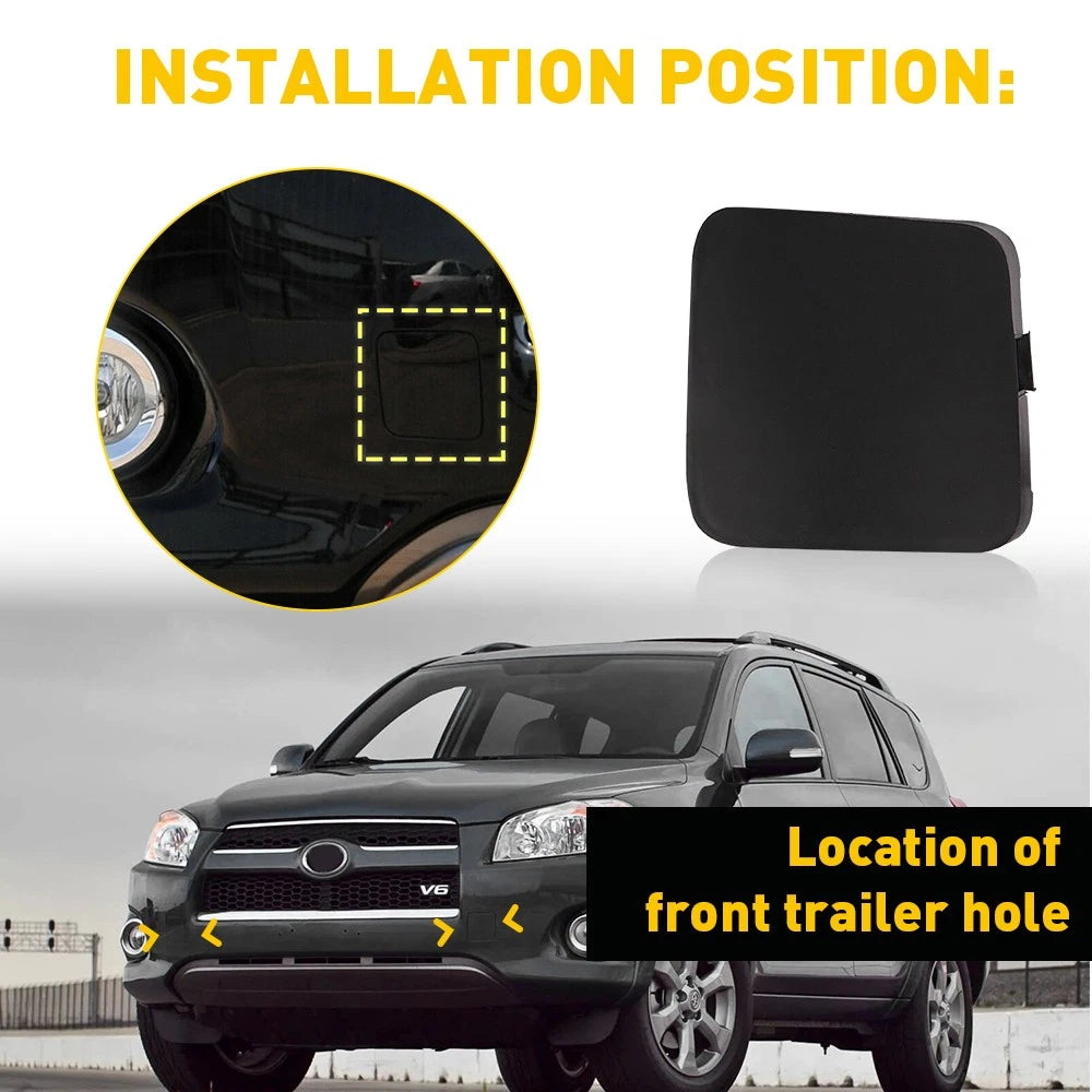 2 x Front Left Right Bumper Hook Tow Cover Cap For Toyota RAV4 2011-2012 EOA 6B93BC-57