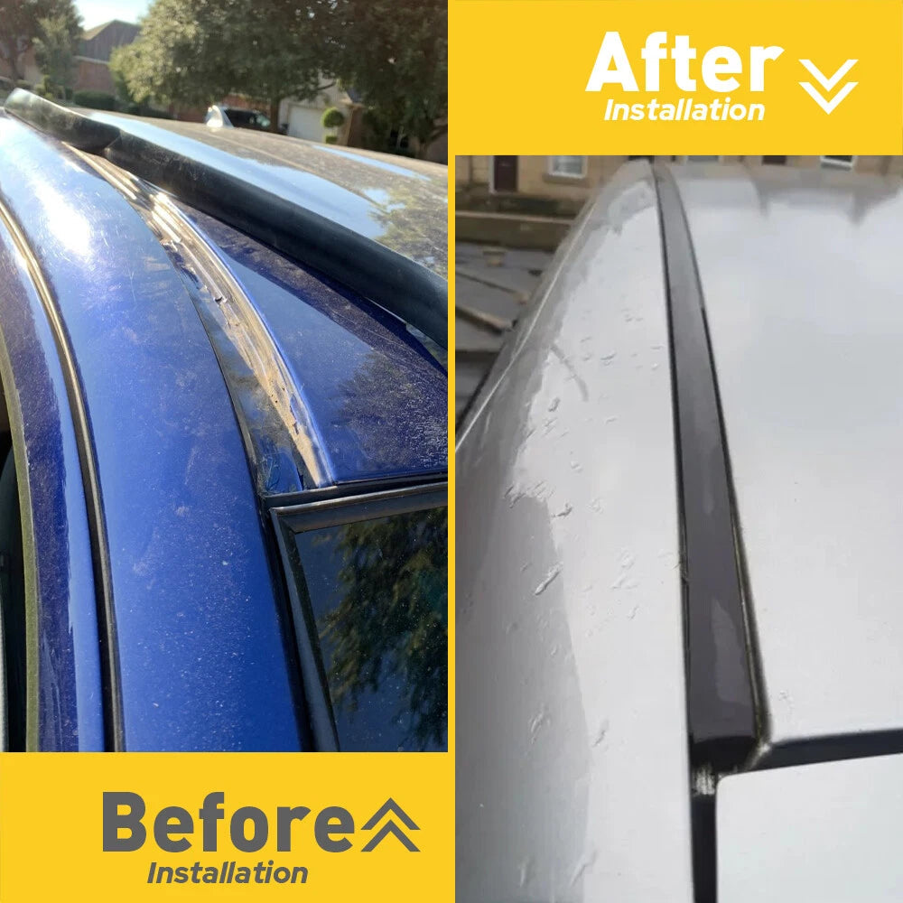 For Toyota 2007-2011 Yaris Sedan 2X Left Right & Roof Drip Molding Weatherstrip 6B93BC-57