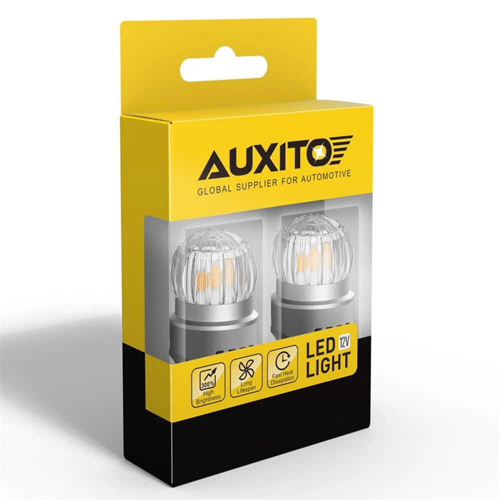 6X AUXITO 7443 7440 Yellow LED Light Front Rear Turn Signal Parking Bulbs 6T EOA AUXITO