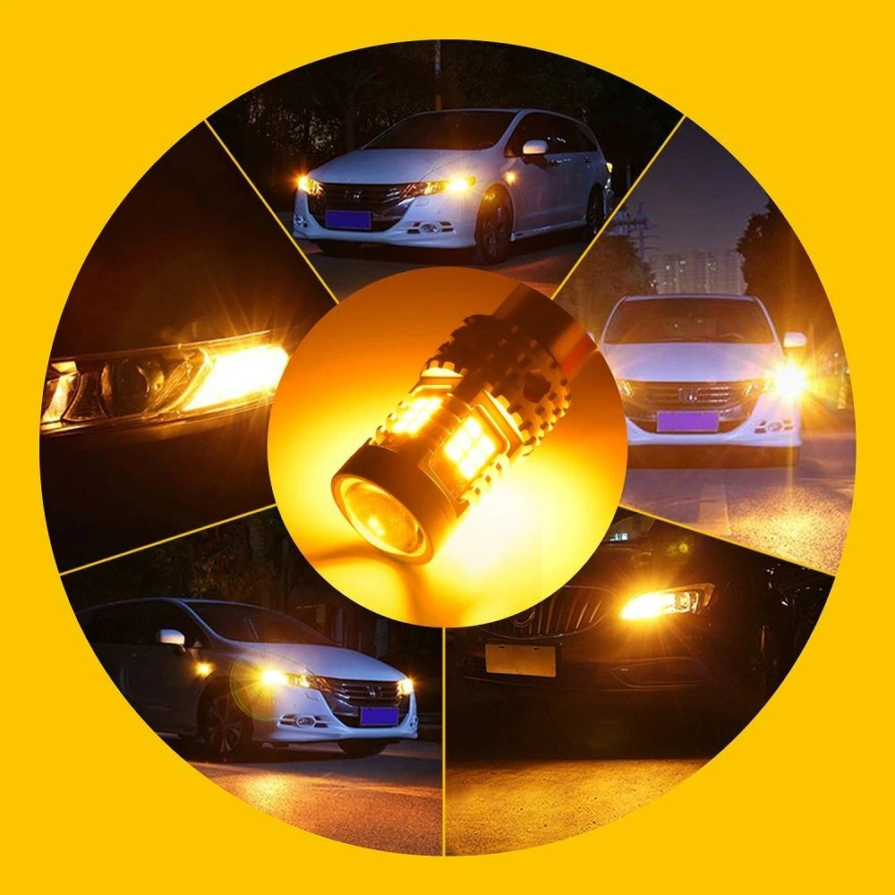 AUXITO Amber 7443 7440 LED Front Turn Signal Light Bulbs No Hyper Flash USA EOA AUXITO