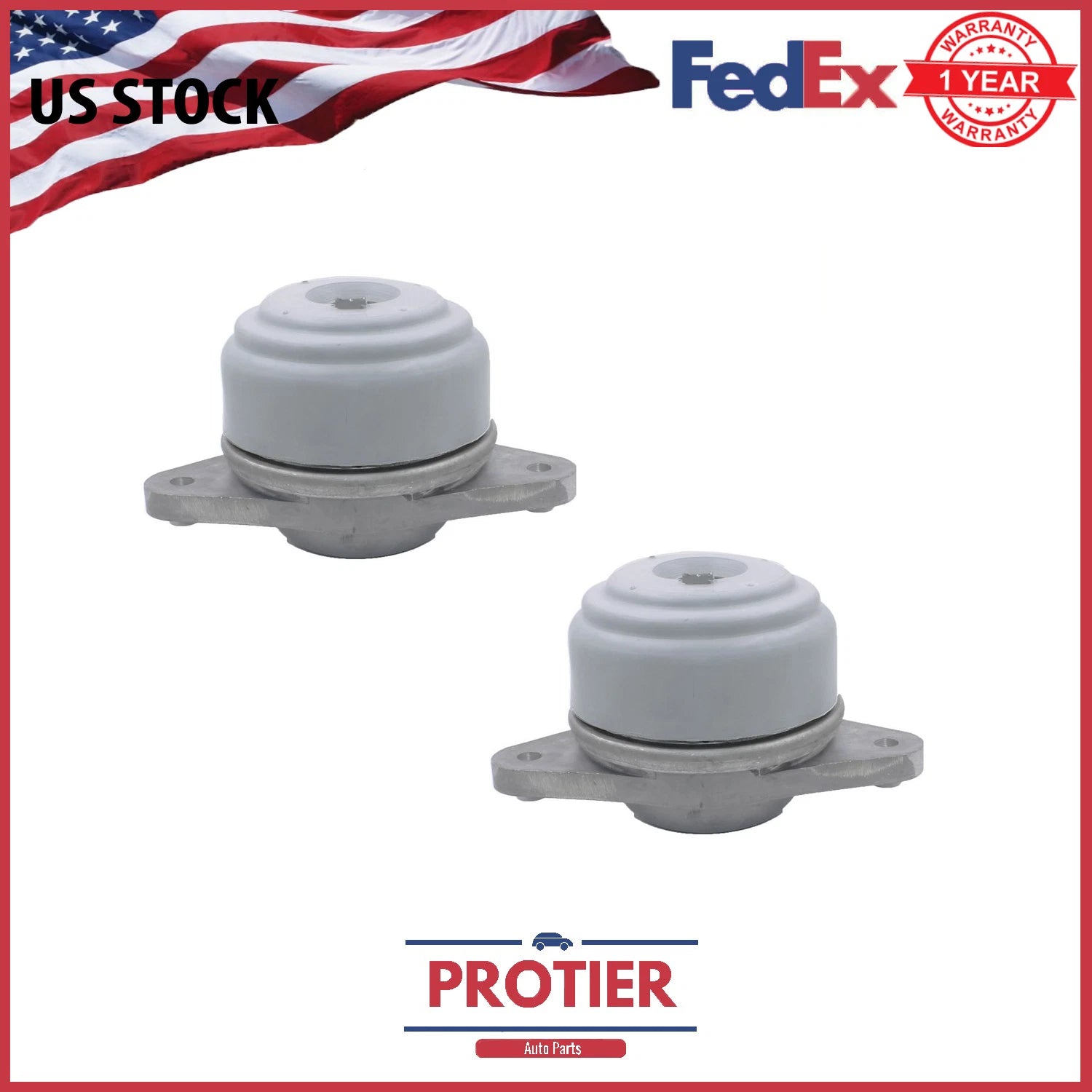 Front Engine Motor Mount 2PCS Set, Fits Mercedes-Benz GLK350/CL550/S550 6B93BC-57