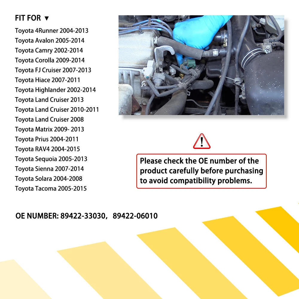 OEM FOR TOYOTA LEXUS SCION WATER COOLANT TEMPERATURE SENSOR 89422-33030 6B93BC-57