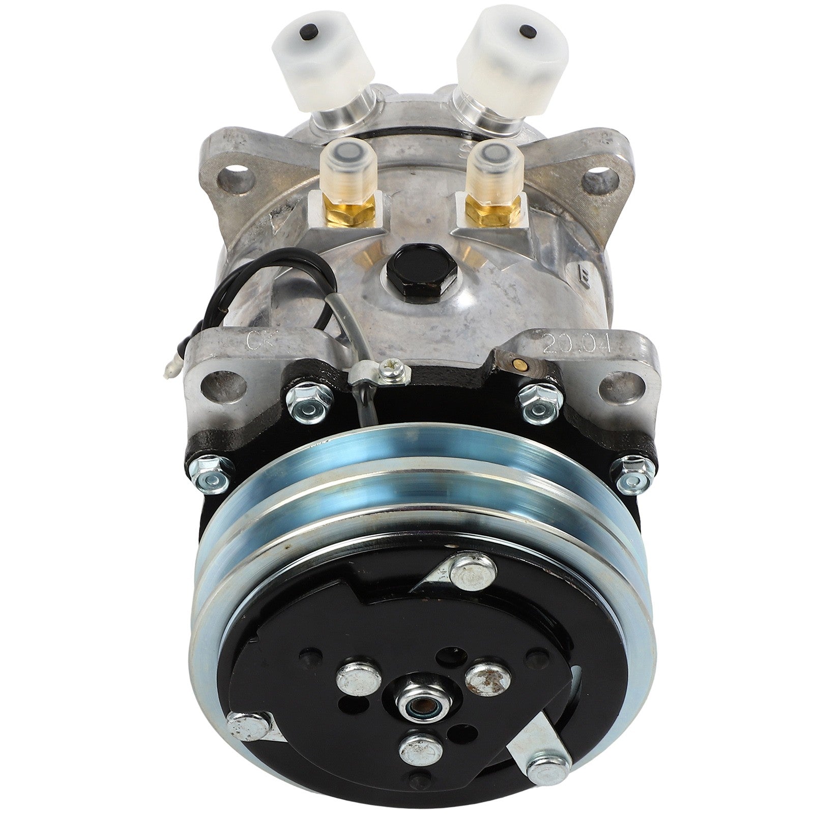 A/C Compressor For Abacus 507 / Sanden 5H11 V-Belt 2 Grooves R134a CO 5104C 6B93BC-57