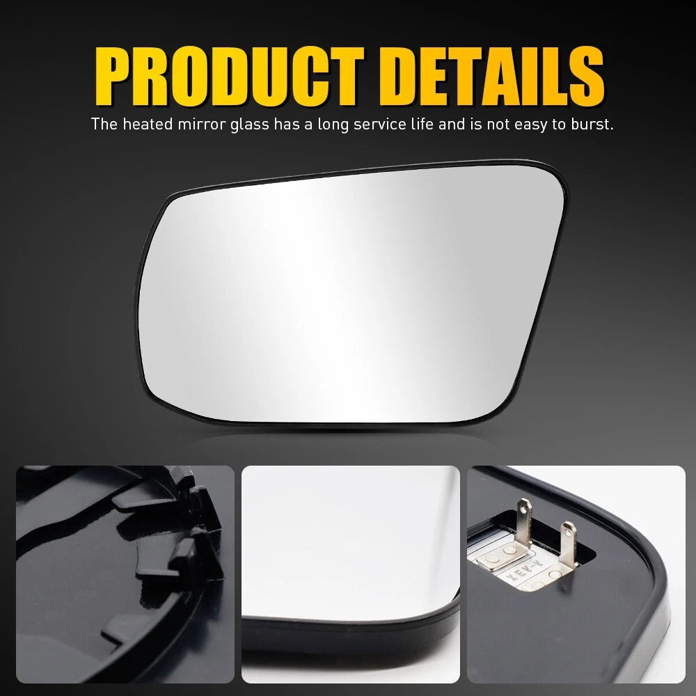 Mirror Glass For 2013-2019 Nissan Sentra with Backing Plate Left Driver Side EOA 6B93BC-57