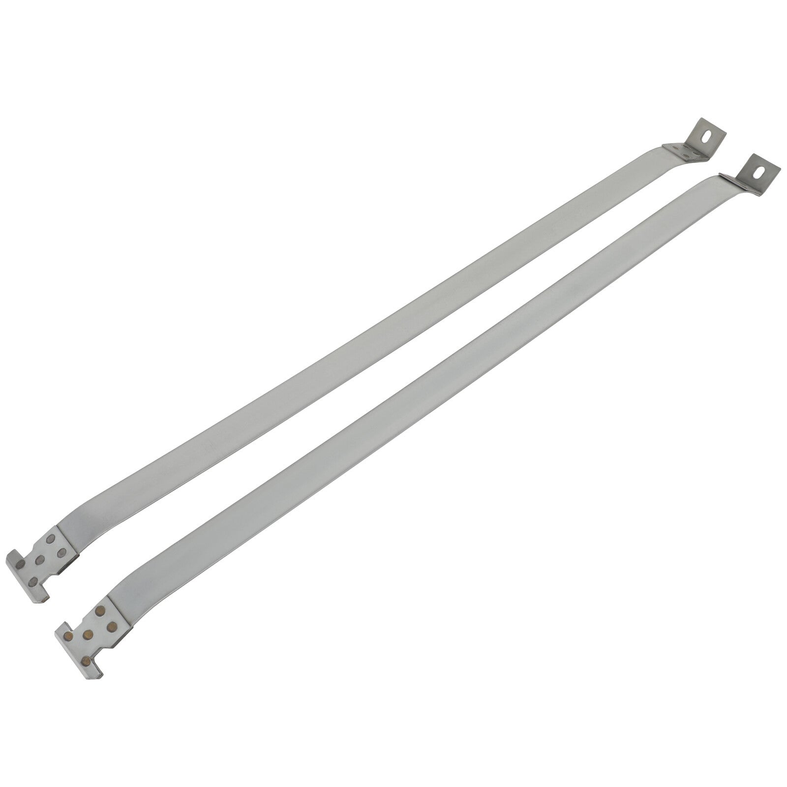 2X Silver Fuel Tank Straps Fits 1999 2000-2004 Jeep Grand Cherokee 6B93BC-57