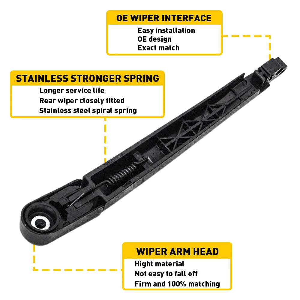 Rear Wiper Arm and Blade for Kia Soul 2010-2020 Back Window Windshield Wiper US 6B93BC-57