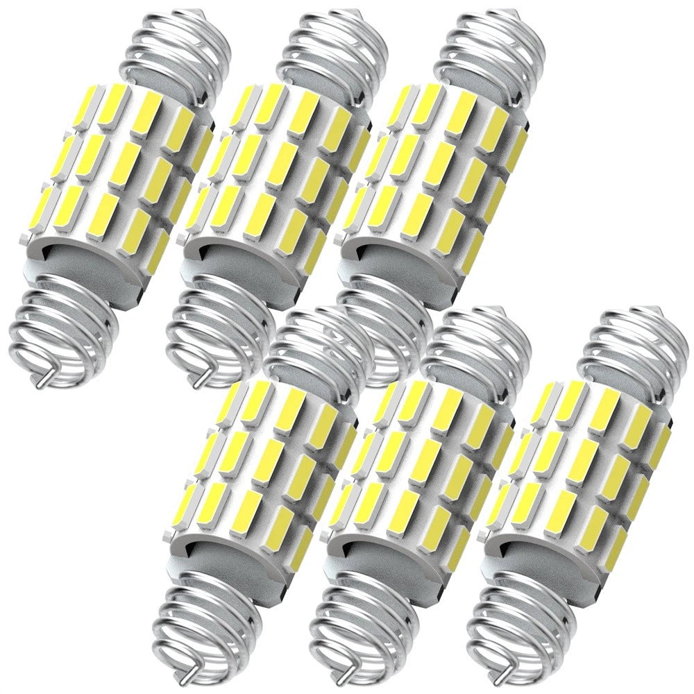6X AUXITO 31MM-36MM Festoon LED Map Dome License Plate Light Bulb Kit White EOA AUXITO