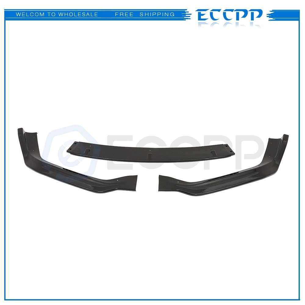 3x For 2014-16 Lexus IS250 IS350 F-Sport Painted Black Front Lip Splitters 6B93BC-57