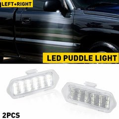 Full LED Under Mirror Puddle Lights For Chevy Silverado Suburban, Sierra 03-06 6B93BC-57