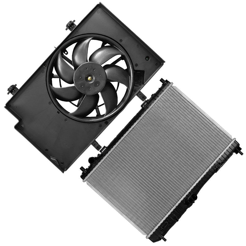Electric Radiator Cooling Fan Kit For 2011 2012 2013 2014 2015-2018 Ford Fiesta 6B93BC-57