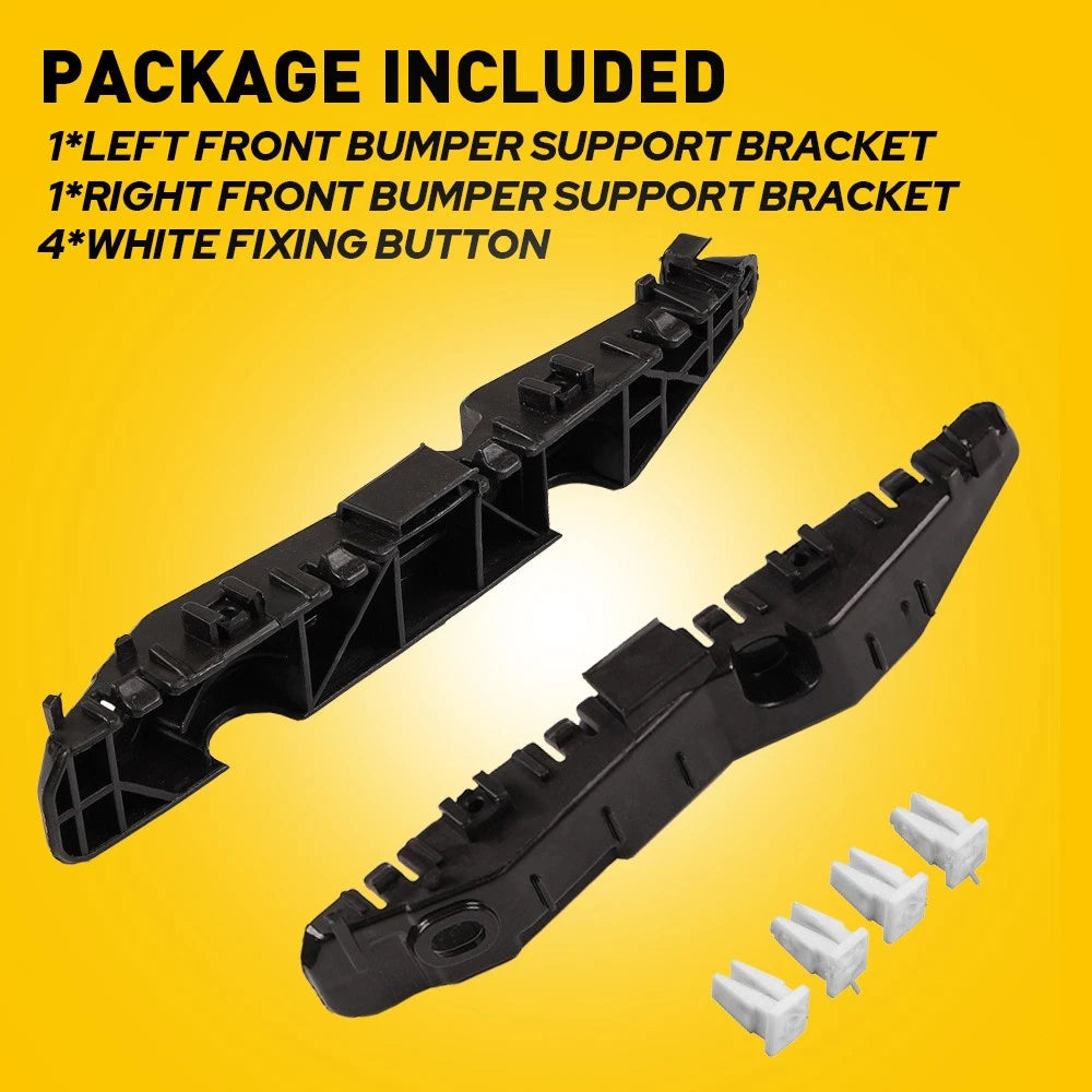 1Pair For 2015 2016 2017 Hyundai Sonata Bumper Bracket Front Beam Mount Support 6B93BC-57
