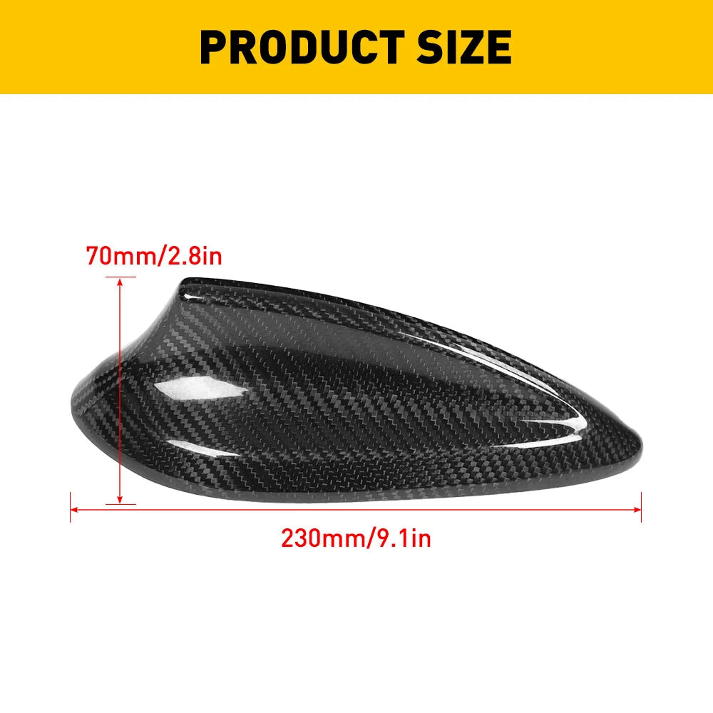 Antenna Cap Cover Carbon Fiber Fit BMW M3 M4 M2 F30 F32 G30 F34 Roof Shark Fin 6B93BC-57
